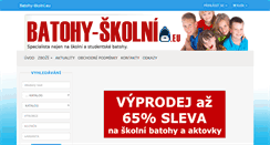 Desktop Screenshot of batohy-skolni.eu