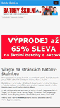 Mobile Screenshot of batohy-skolni.eu
